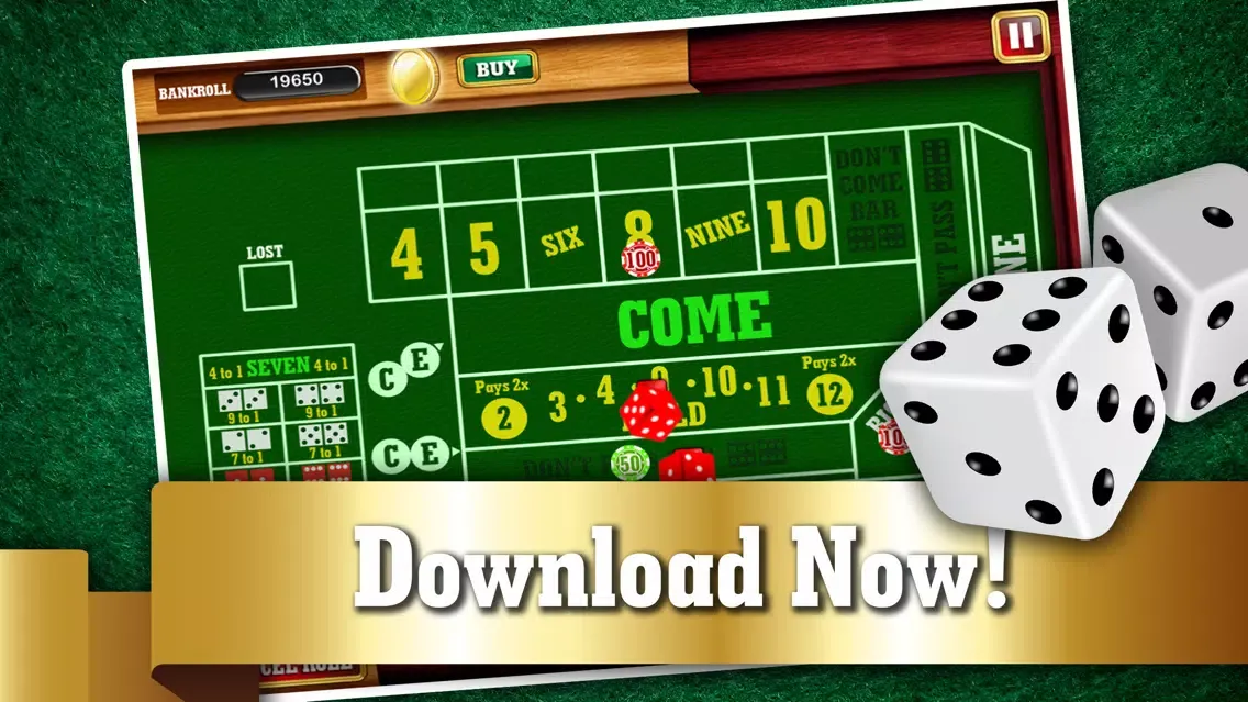 Monte Carlo Craps FREE - Addicting Gambler's Casino Table Dice Game Screenshots