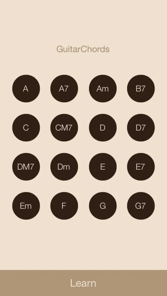 Capturas de tela do GuitarChords - Learn Basic Guitar Chords