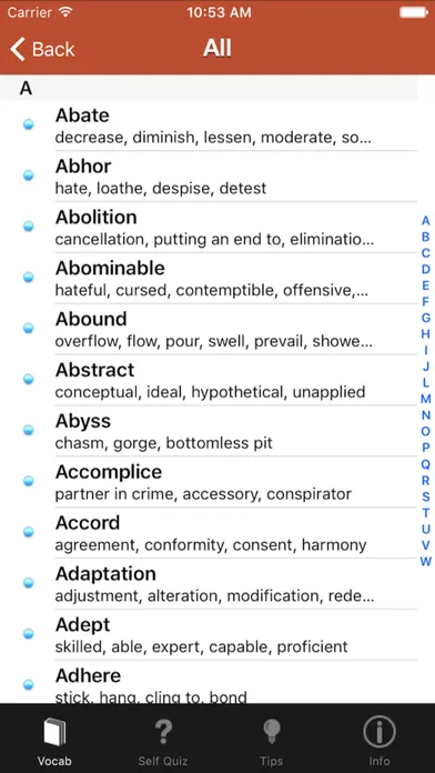 ISEE/SSAT Vocab by Davidson Tutoring স্ক্রিনশট