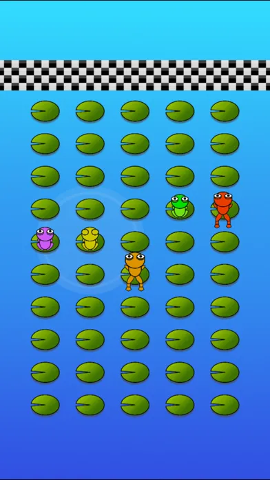 Frog Races, for babies. Screenshots