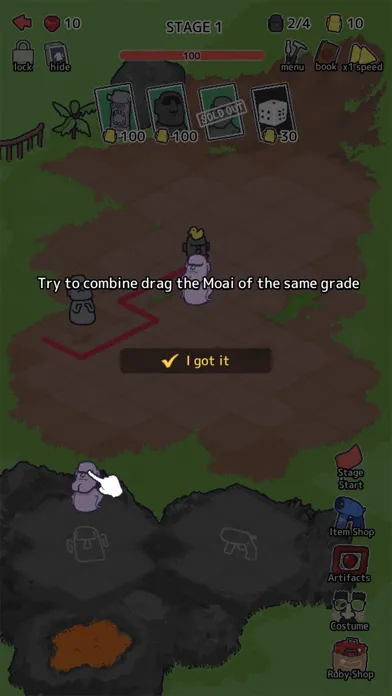 Random Moai Defense Screenshots