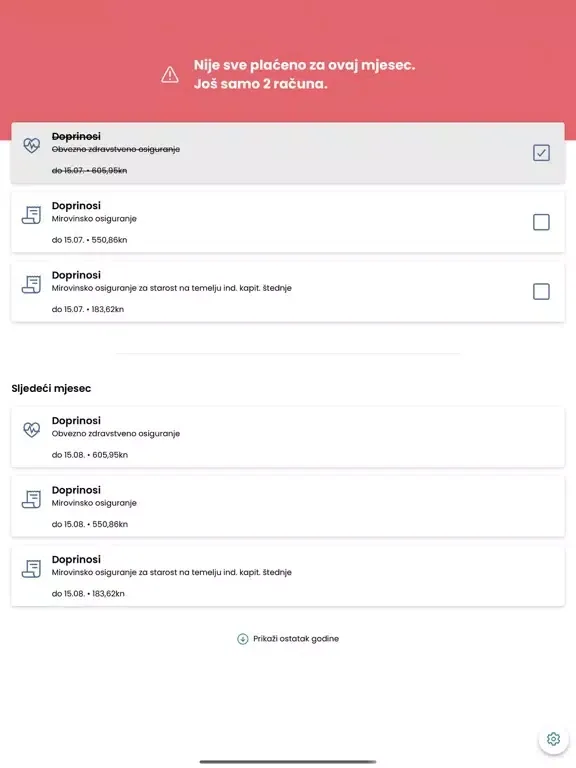 Screenshot di Paušalac iPad 