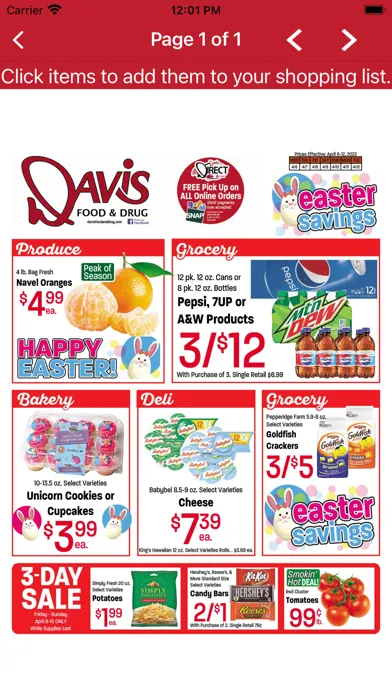 Captures d'écran de Davis Food & Drug