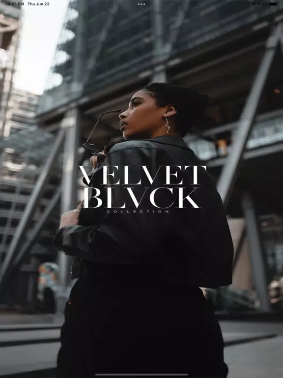 Tangkapan skrin Velvet Blvck iPad 