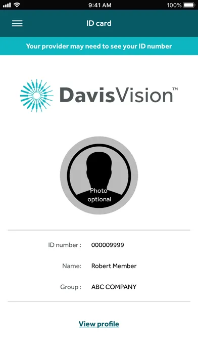 Capturas de pantalla de Davis Vision Member App