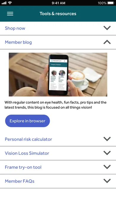 Capturas de pantalla de Davis Vision Member App