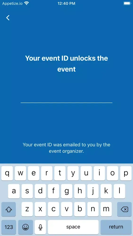 Zrzuty ekranu DaVita Events