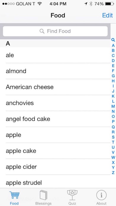 ภาพหน้าจอของ iBless Food