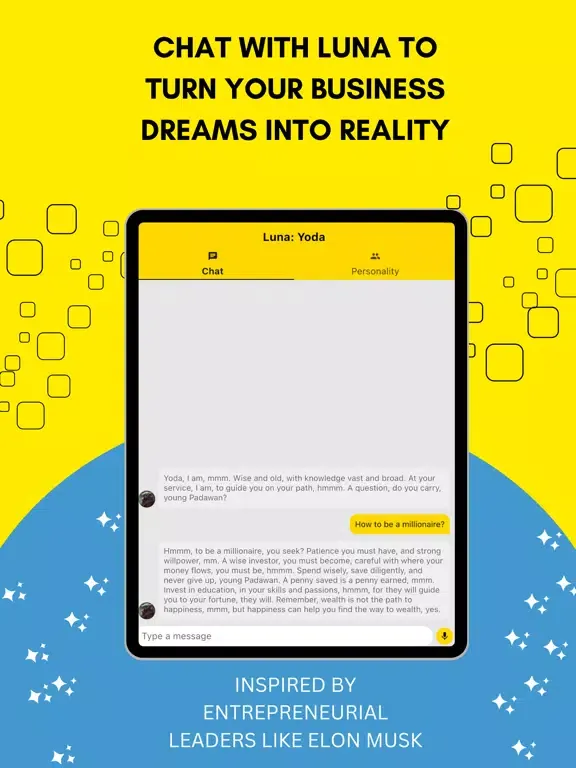 Luna AI: A Sassy Chatbot iPad  Screenshots