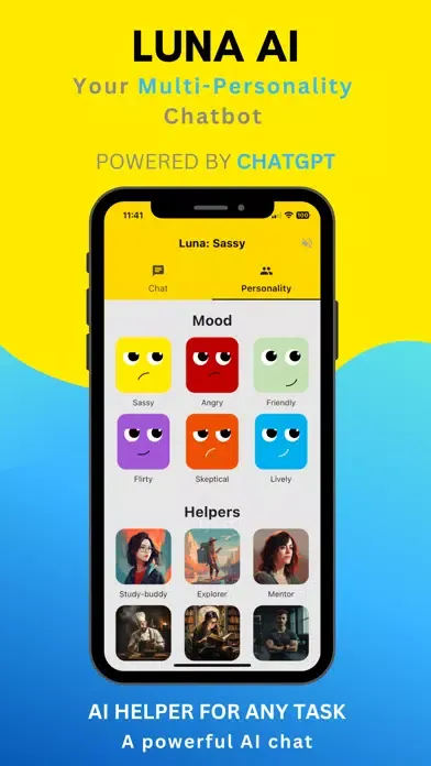 Luna AI: A Sassy Chatbot Screenshots