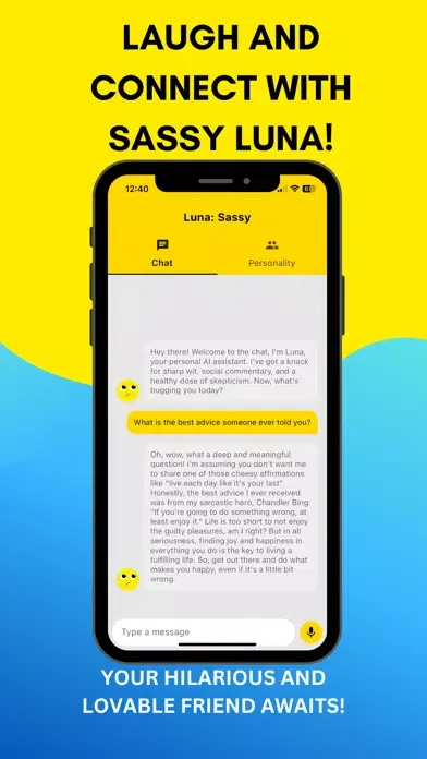 Luna AI: A Sassy Chatbot Screenshots