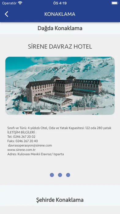 Captures d'écran de Davraz Kayak Merkezi