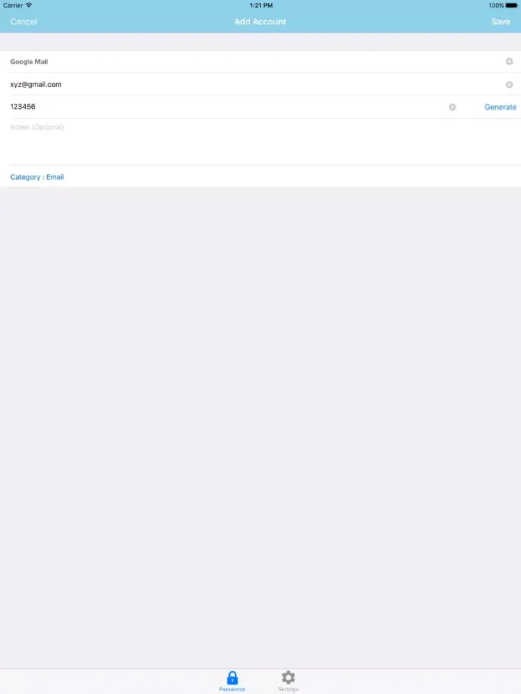 Pass Wallet iPad  Screenshots