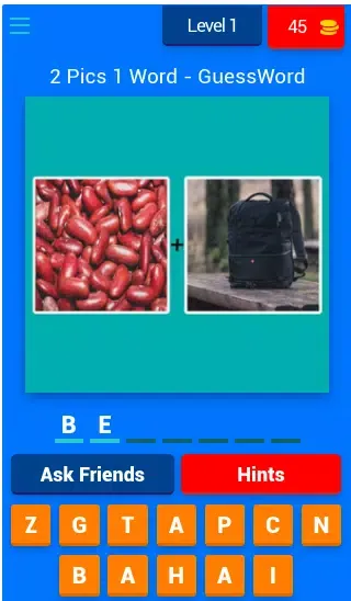 2 Pic 1 Word - Guess The Word應用截圖