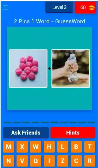 2 Pic 1 Word - Guess The Word應用截圖
