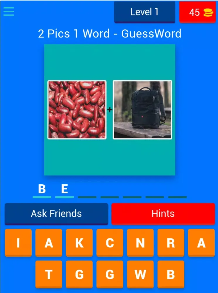2 Pic 1 Word - Guess The Word應用截圖