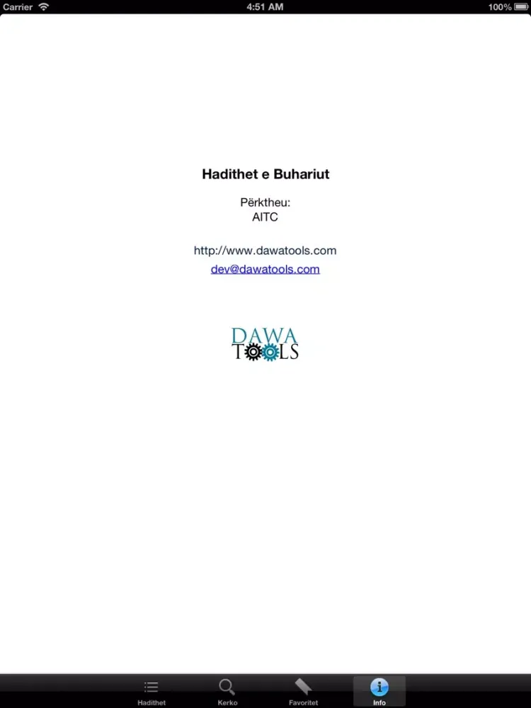 Hadithet e Buhariut iPad  Screenshots