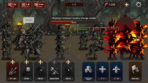 Captures d'écran de King's Blood: The Defense