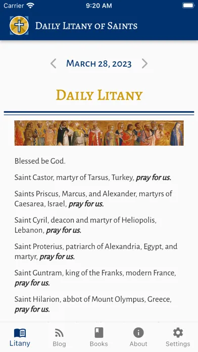 Daily Litany of Saints Ekran Görüntüleri