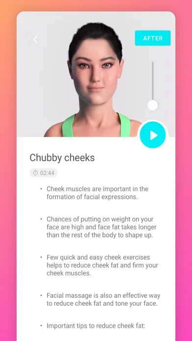 Ảnh chụp màn hình của Face Exercise Facial Yoga Pro