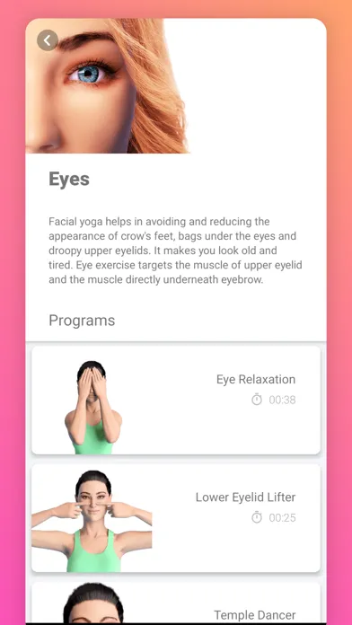 Ảnh chụp màn hình của Face Exercise Facial Yoga Pro