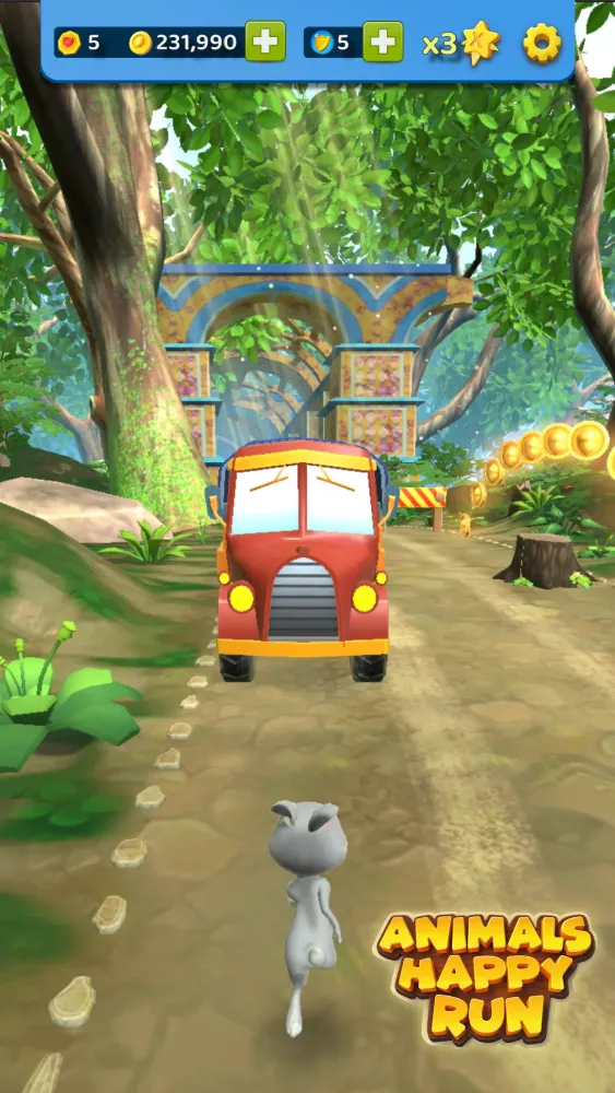 Animals Happy Run 3D Screenshots