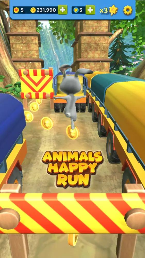 Animals Happy Run 3D Screenshots