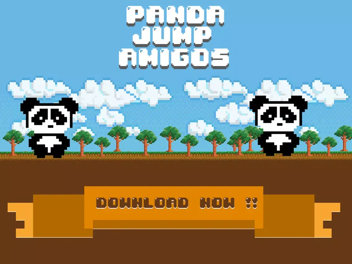 Tangkapan skrin Panda Jump Amigo iPad 