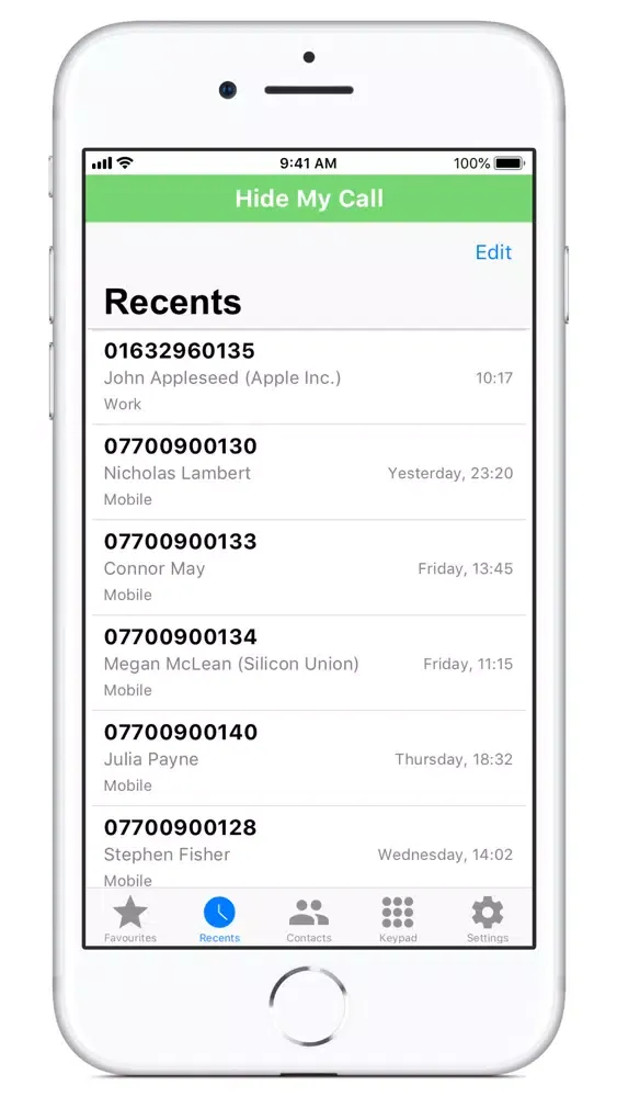 Hide My Call Ekran Görüntüleri