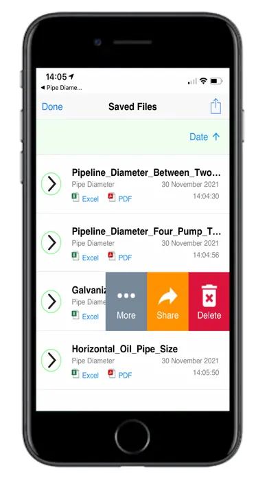 Pipe Flow Liquid Pipe Diameter स्क्रीनशॉट
