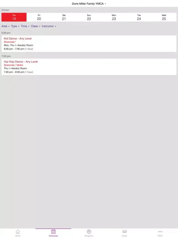 YMCA of Central Texas iPad  Screenshots