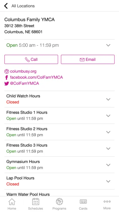 ภาพหน้าจอของ Columbus Family YMCA