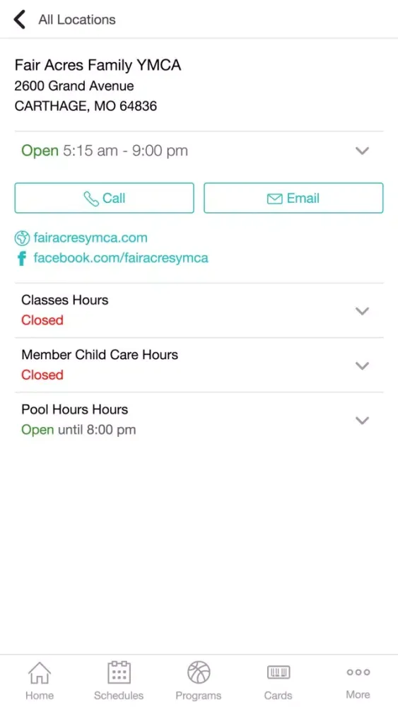 Fair Acres Family YMCA Ekran Görüntüleri