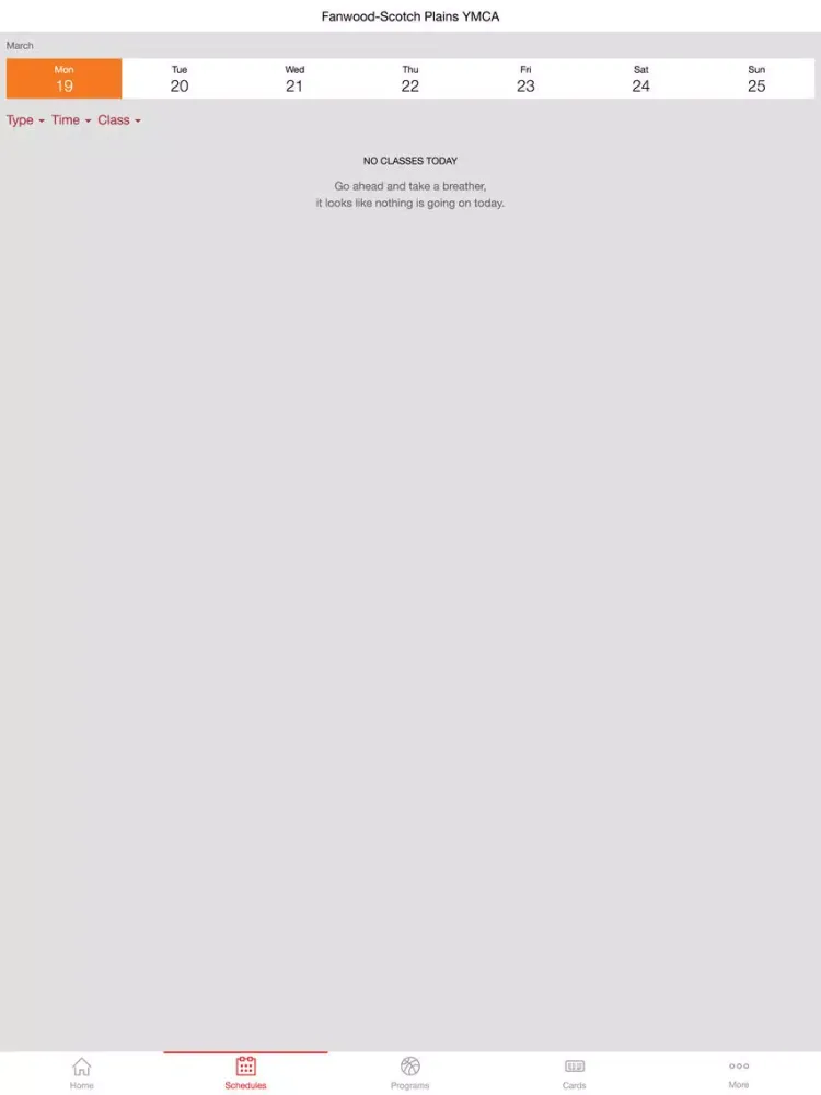Скриншоты Fanwood-Scotch Plains YMCA iPad 