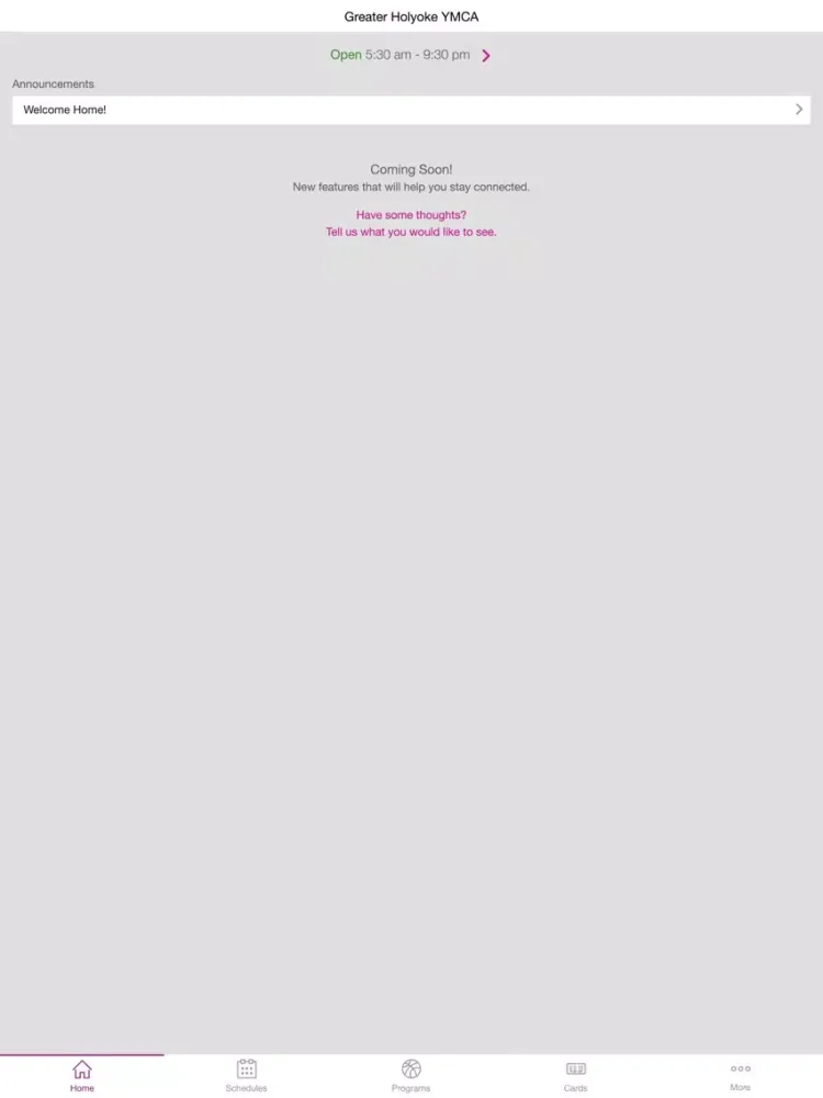 Greater Holyoke YMCA iPad  স্ক্রিনশট
