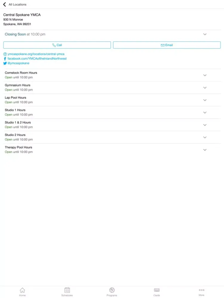 Скриншоты YMCA of the Inland Northwest iPad 