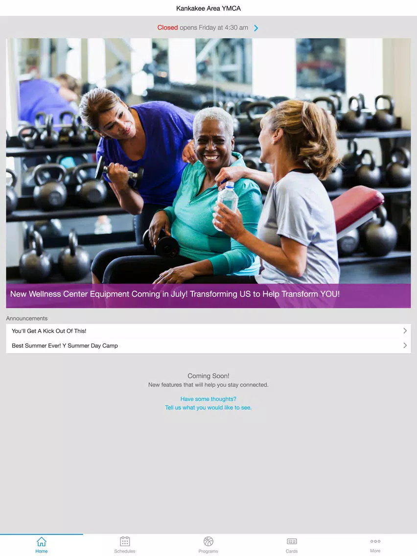 Скриншоты Kankakee Area YMCA iPad 