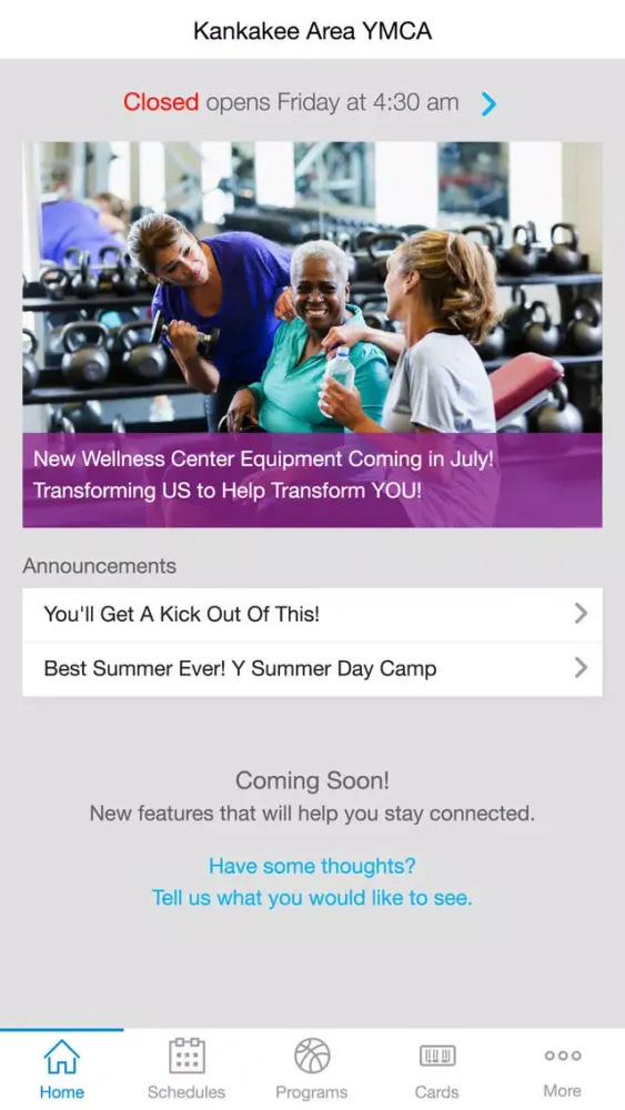 Tangkapan layar Kankakee Area YMCA