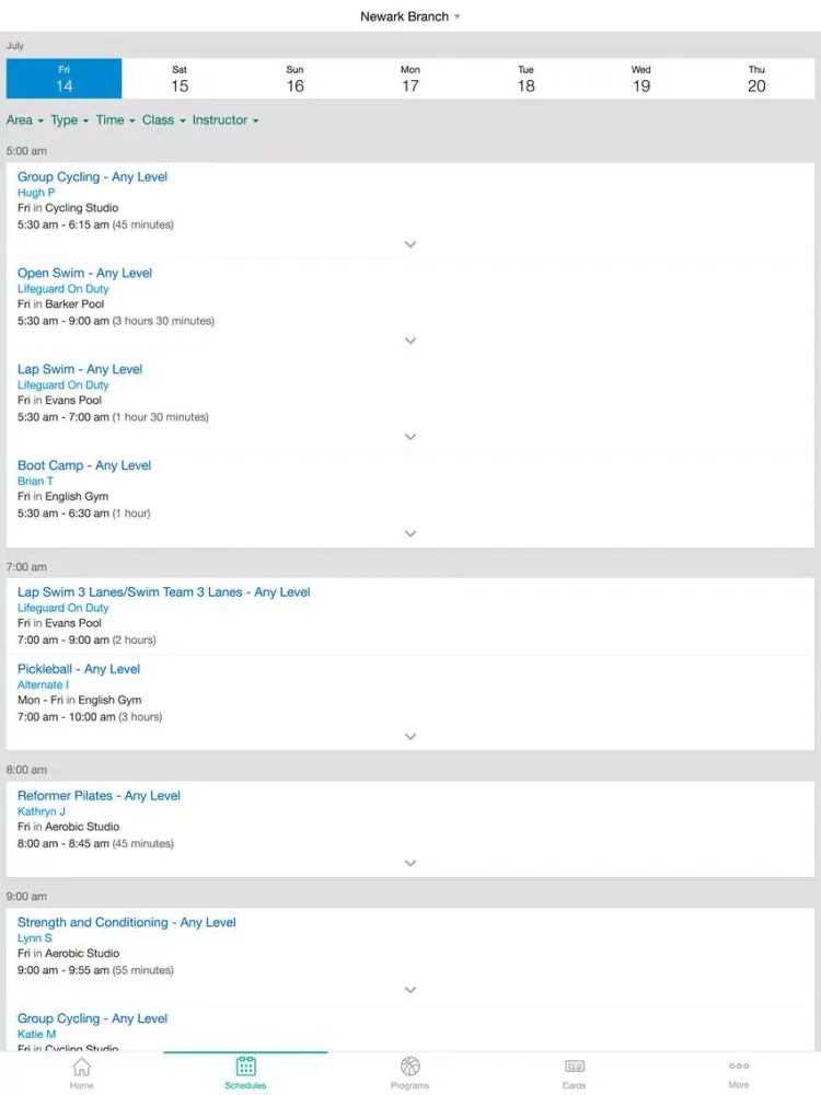 Licking County Family YMCA iPad  স্ক্রিনশট