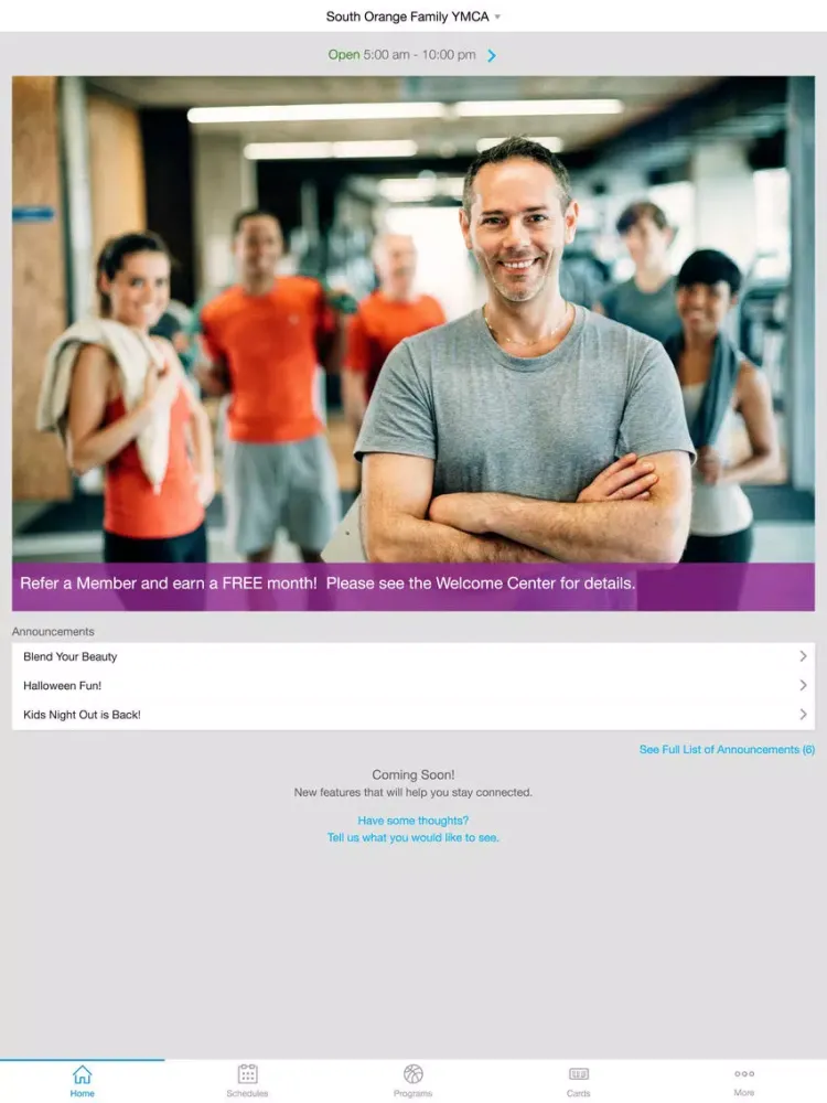 Ảnh chụp màn hình của YMCA of Middletown iPad 