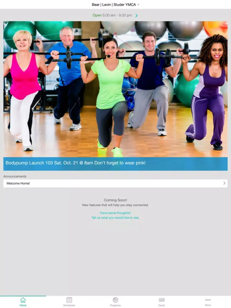 Zrzuty ekranu YMCA of Northwest Florida iPad 