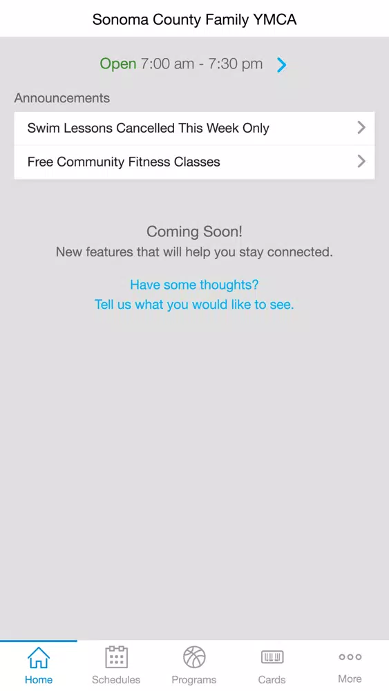 Ảnh chụp màn hình của Sonoma County Family YMCA