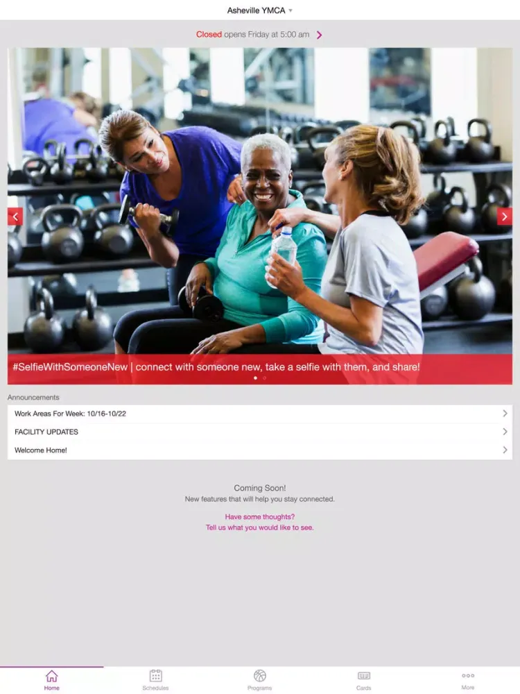 YMCA of Western North Carolina iPad  스크린샷