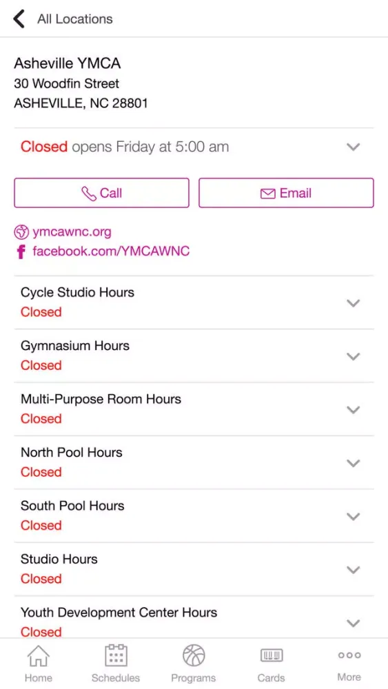 YMCA of Western North Carolina 스크린샷
