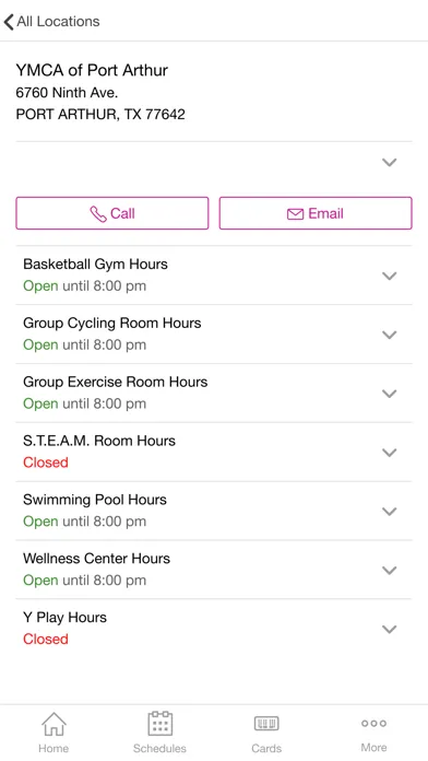 Zrzuty ekranu YMCA of Southeast Texas