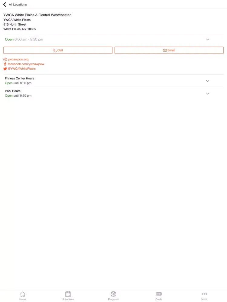 YWCA White Plains iPad  Ekran Görüntüleri