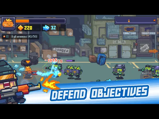 Cat Fire - Pixel Shooter iPad 应用截图