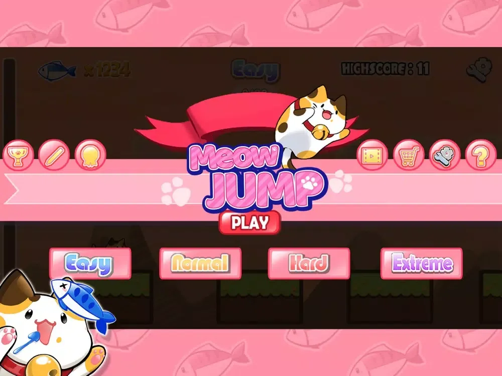 Tangkapan skrin Meow Jump! iPad 