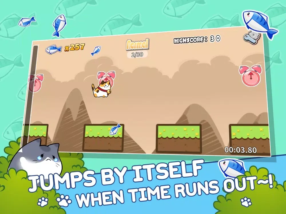 Tangkapan skrin Meow Jump! iPad 