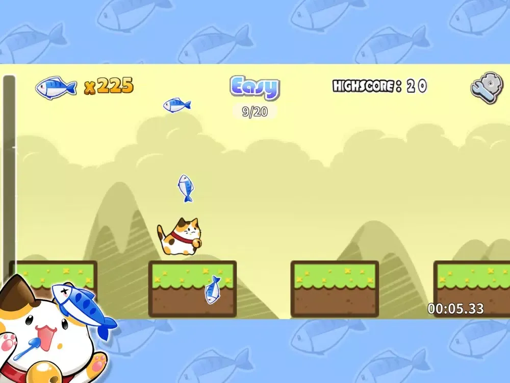 Tangkapan skrin Meow Jump! iPad 